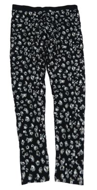 Černo-šedo-růžovo-zlaté legíny s leopardím vzorem Next