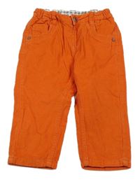 Oranžové podšité manšestráky Chicco