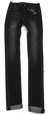 Nové - Tmavošedé skinny fit rifle Indian 