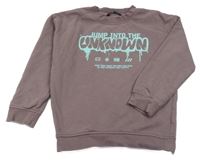 Starofialová mikina s nápisy George