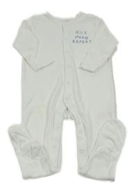 Bílý overal s nápisem Lily & Dan