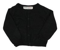 Černý třpytivý propínací svetr 