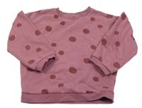 Fialová puntíkatá mikina F&F