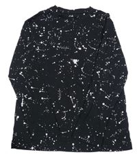 Černo-bílé triko s fleky C&A