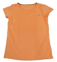 Neonově oranžové sportovní tričko Domyos 