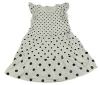 Bílo-černé puntíkaté šaty H&M