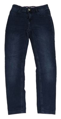 Tmavomodré teplákové skinny rifle Blue Ridge