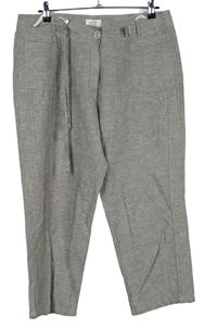 Dámské béžové lněné crop kalhoty Steilmann 