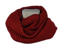 Dámská červená límcová šála 