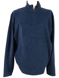 Pánská tmavomodrá fleecová mikina C&A