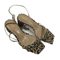 Dámské černo-béžové vzorované sandály na podpatku Next vel. 38