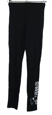 Dámské černé legíny se Snoopym Peanuts 