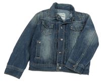 Tmavomodrá riflová bunda 