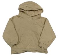 Béžová mikina s kapsou a kapucí Primark