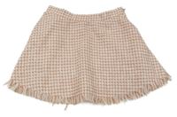 Růžovo-bílá kostkovaná pletená sukně H&M