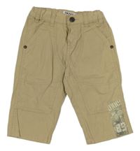 Béžové plátěné kalhoty DKNY