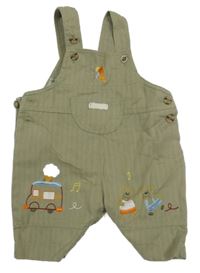 Khaki kraťasový overal s obrázky STOMP