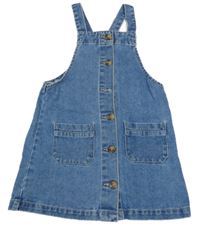 Modré riflové propínací šaty Matalan 