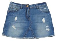 Modrá riflová sukně Next