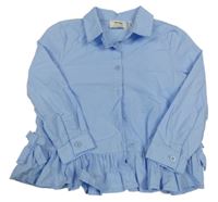 Světlemodrá košile s volánky KOTON KIDS