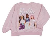 Světlerůžová mikina s Barbie H&M