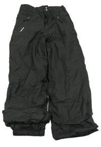 Černé šusťákové funkční oteplovačky Decathlon