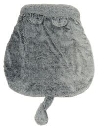 Šedý chlupatý spací pytel/pelíšek pro kočky 