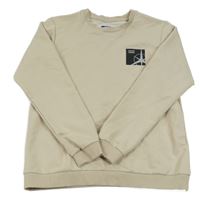 Smetanová mikina s potiskem Jack & Jones