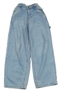 Světlemodré široké rifle s kapsami Reserved