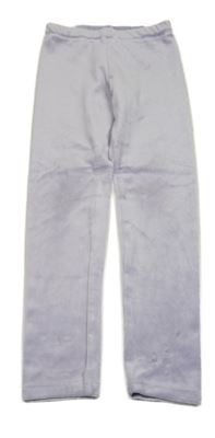Lila plyšové legíny H&M