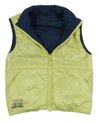 Limetková šusťáková oboustranná vesta zateplená vesta Primigi