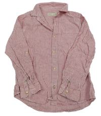 Červeno-bílá pruhovaná košile a Zara