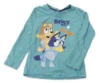 Modrozelené triko s Bluey 