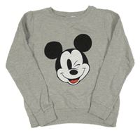 Šedá mikina s Mickeym Disney