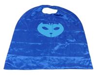 Kostým - Modrý saténový plášť s potiskem 