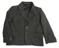 Šedo-bílé pruhované slavnostní sako Les Voiliers