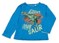 Tyrkysové triko s dinosaurem C&A