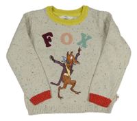 Béžovo-barevný melírovaný svetr Roald Dahl M&S