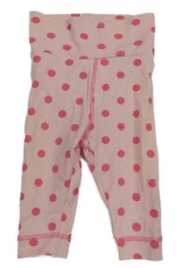Světlerůžové puntíkované legíny H&M