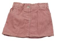 Světlerůžová manšestrová sukně Primark