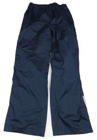 Tmavomodré šusťákové svrchní kalhoty Crivit 