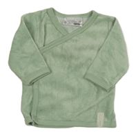 Světlezelená sametová zavinovací mikina Ergee