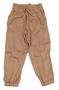 Starorůžové cargo cuff kalhoty H&M
