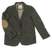 Šedo-béžové tvídové sako Zara 