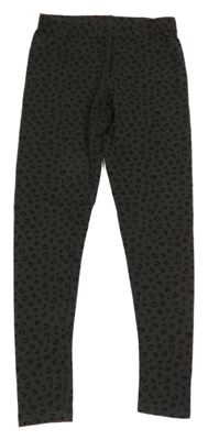 Šedo-černé vzorované legíny Primark