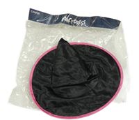 Nové - Kostým - Černo-růžový čarodějnický klobouk George 