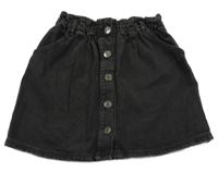 Černá riflová propínací sukně Tu