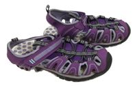 Fialové neoprenovo/koženkové funkční sandály Crane vel. 34