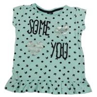 Mátové tričko se zajíčky s nápisem Kiki&Koko