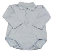 Světlemodré body s límečkem Benetton